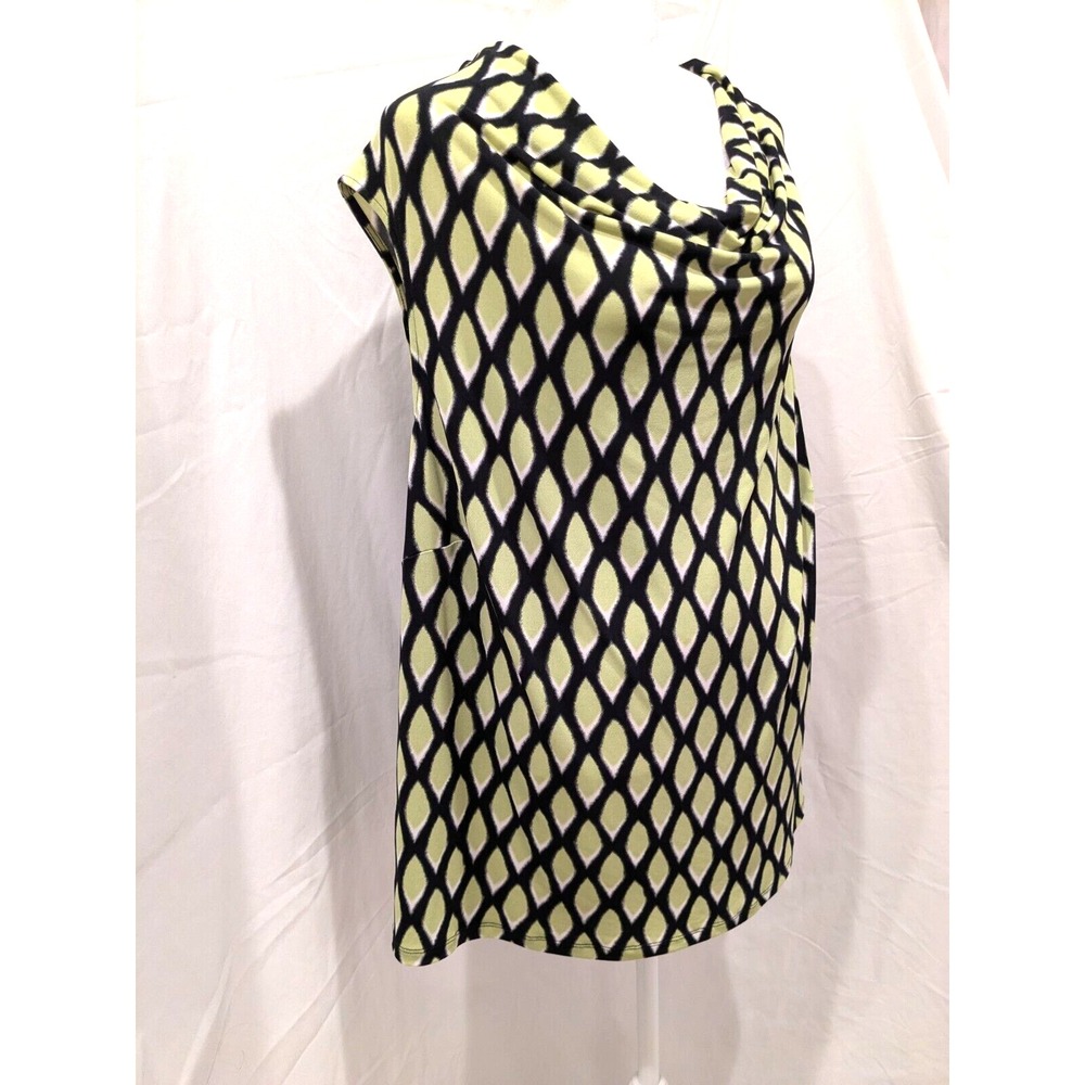 Jones Studio Separates Blouse Women Sleeveless Size 22/24W Draped Scoop Neck
